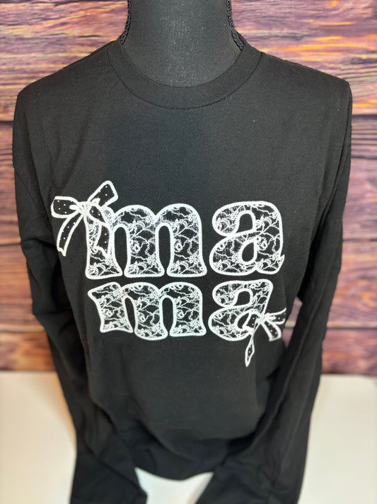 Mama Lace Long Sleeve Shirt