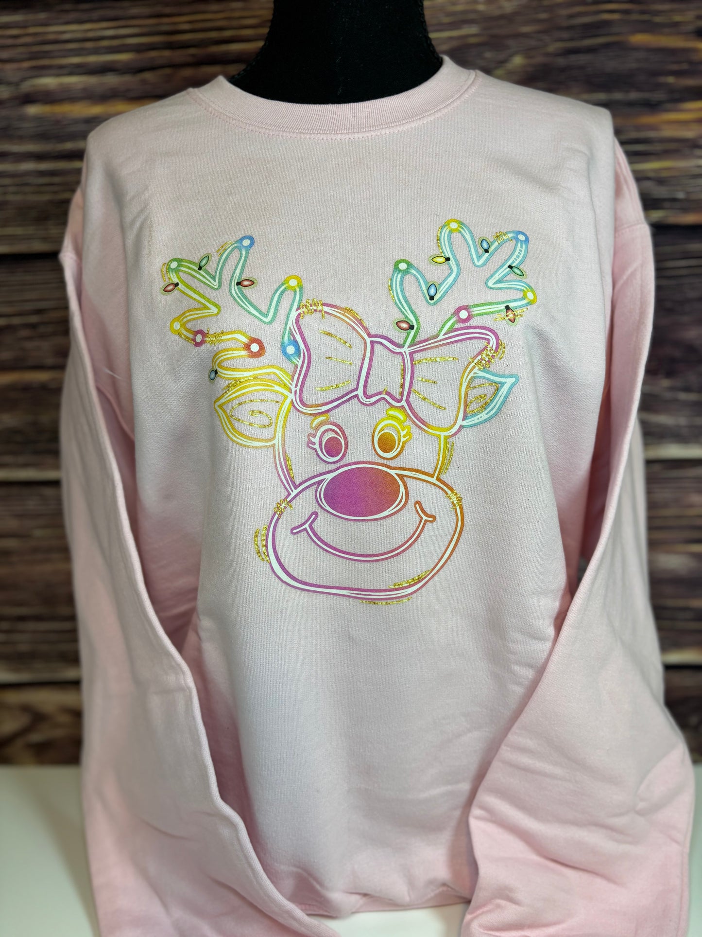 Neon Reindeer Sweatshirt