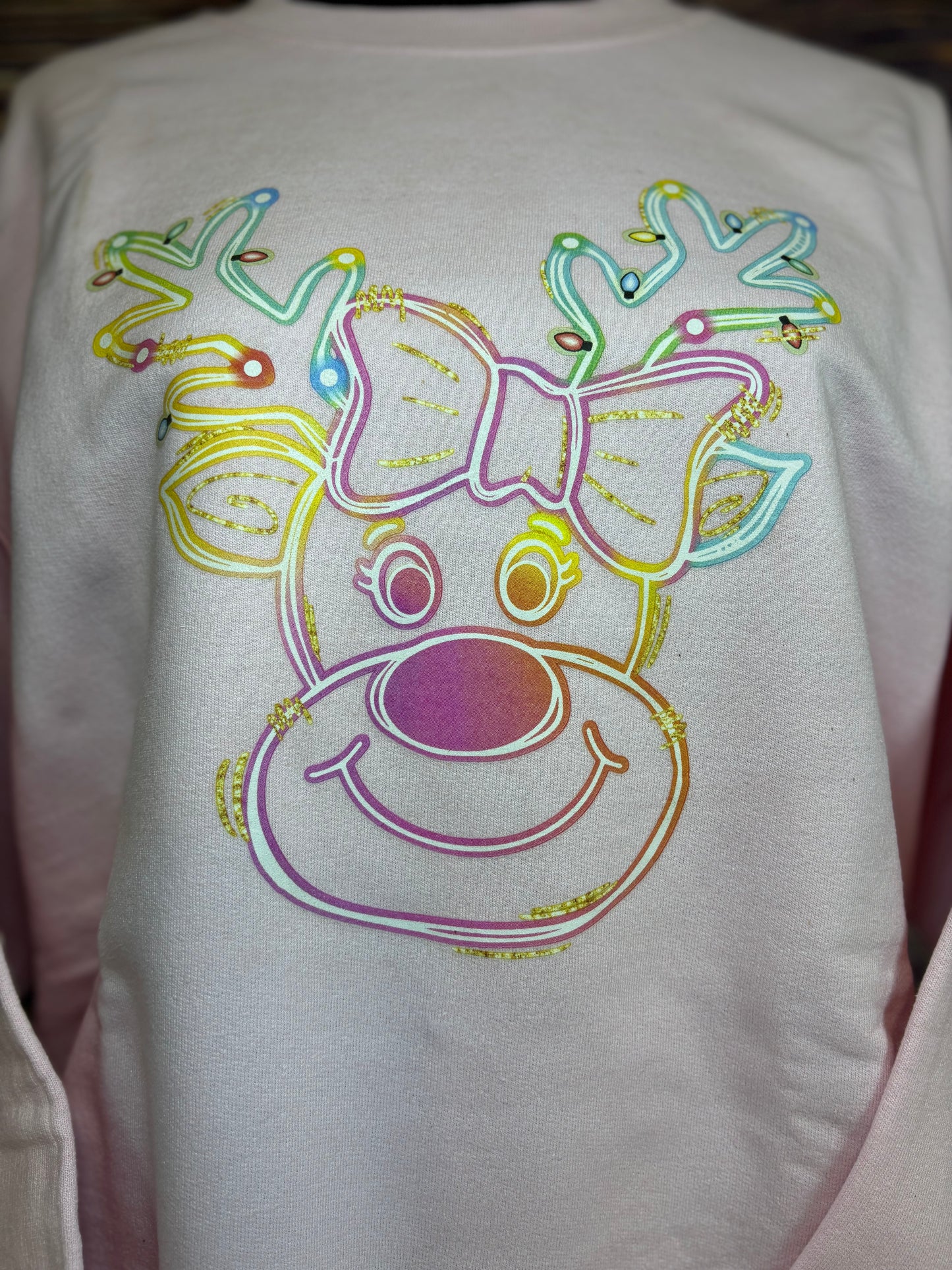 Neon Reindeer Sweatshirt