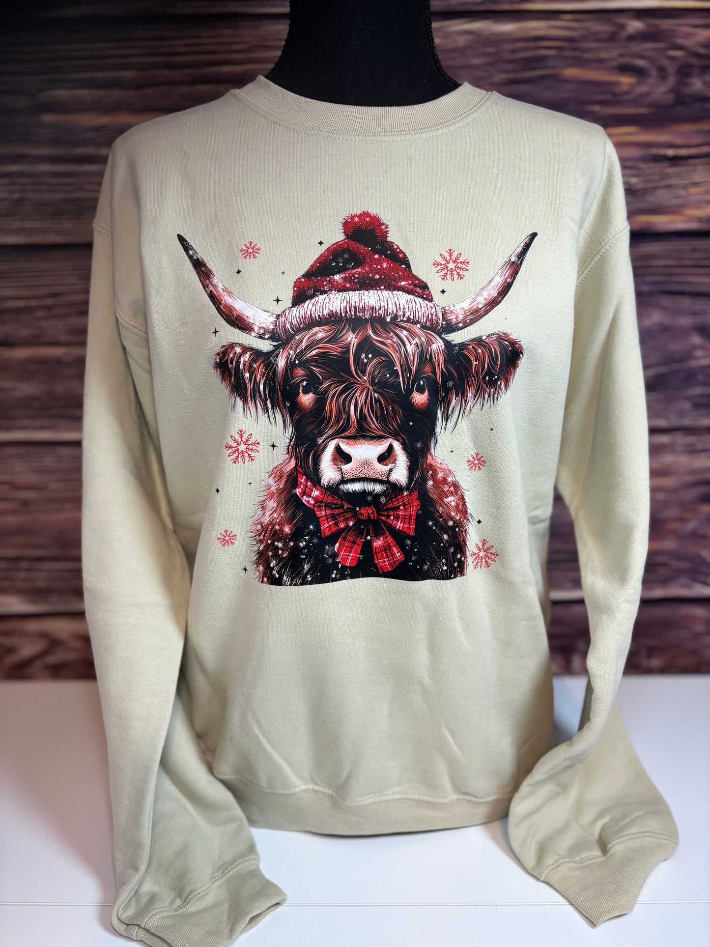 Christmas Highland Cow Sweatshirt