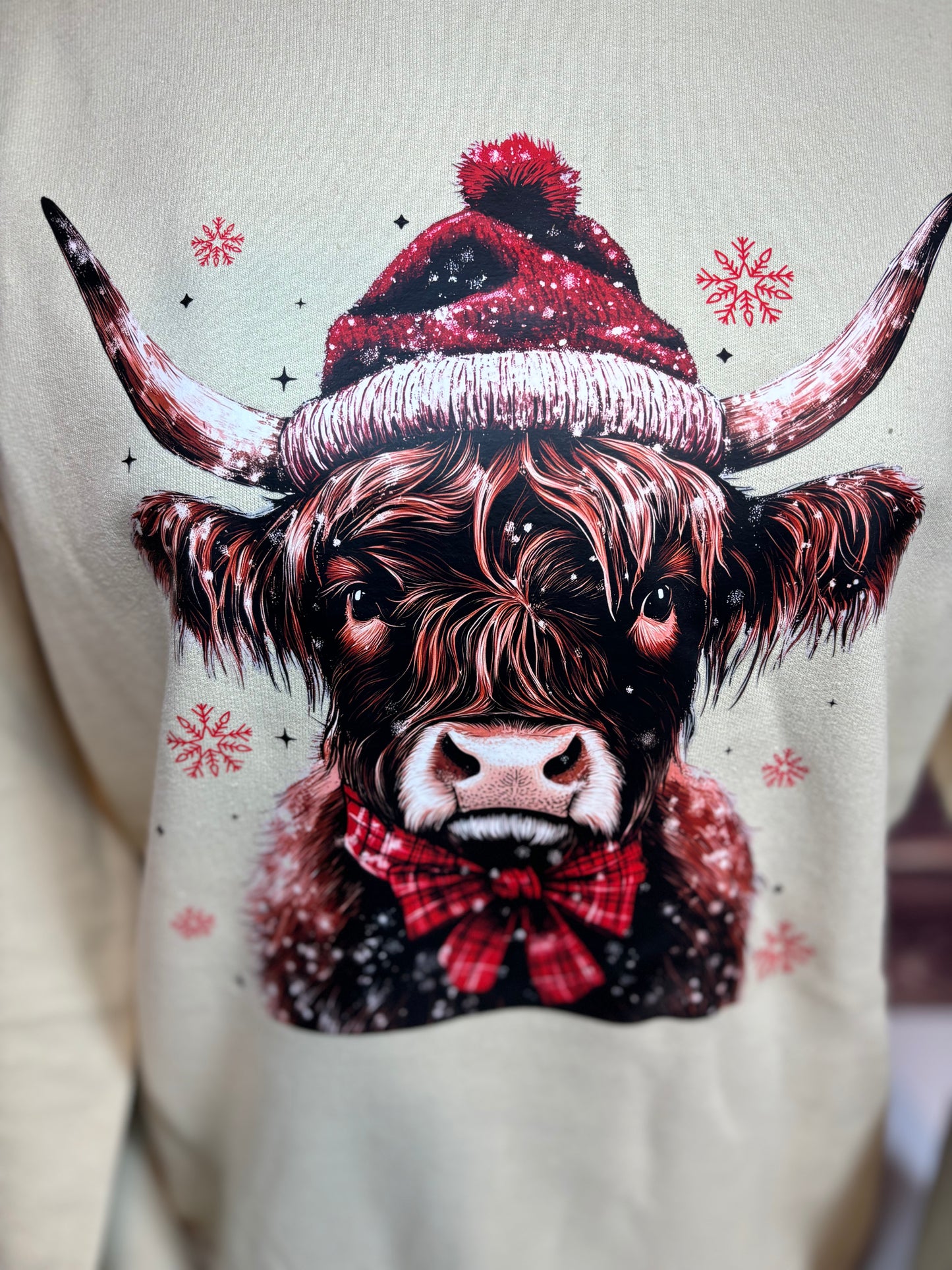 Christmas Highland Cow Sweatshirt