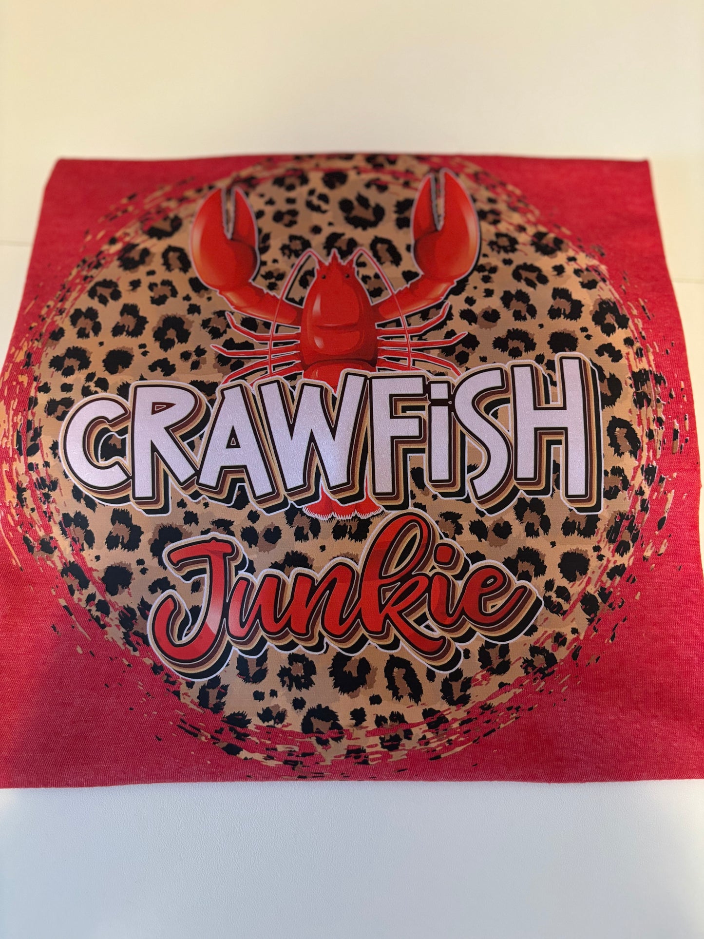 Leopard Crawfish Junkie T-Shirt