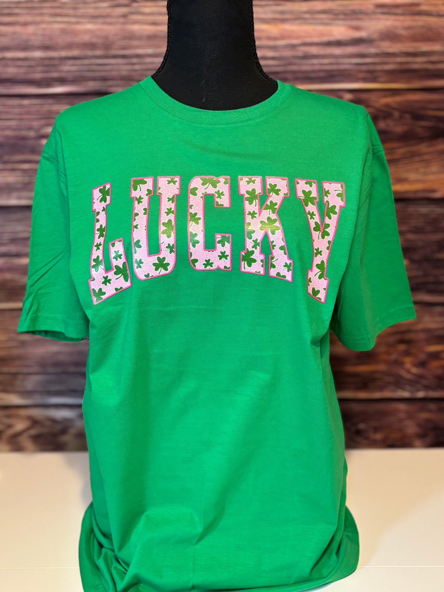 Lucky Shamrock Graphic Tee – Green St. Patrick’s Day Shirt for Women