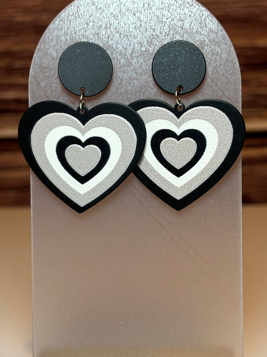 Heart Dangle Earrings