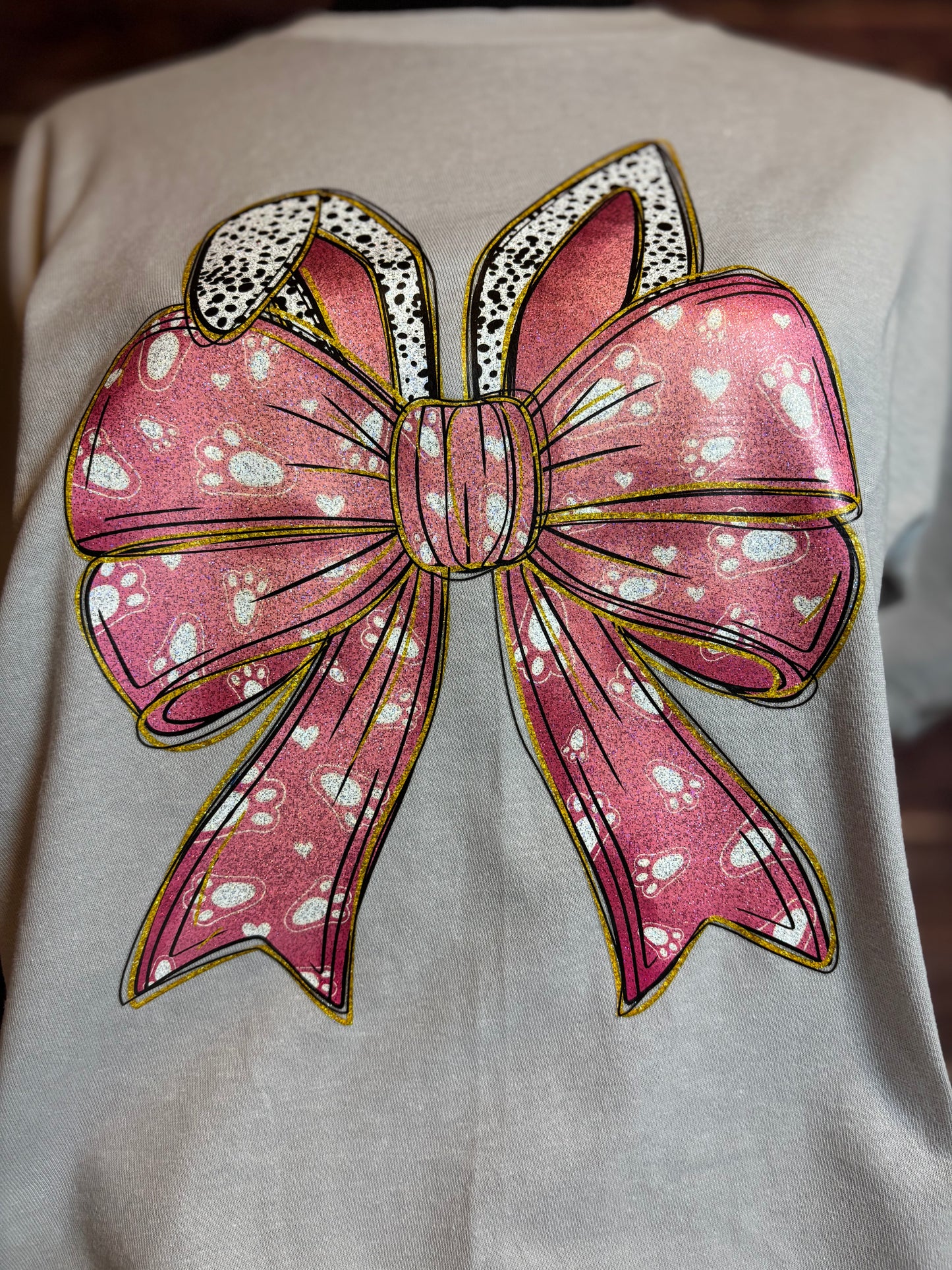 Pink Bunny Bow Graphic Tee – Cute Easter Shirt for Women | Spring Boutique T-Shirt